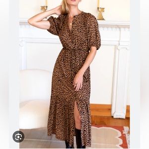 Emerson Fry India Collection Lucy Dress Vintage Leopard Organic